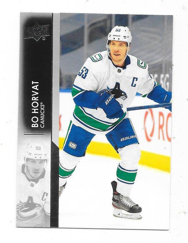 2021-22 Upper Deck NHL Ice Hockey Card #175 Bo Horvat , Vancouver Canucks