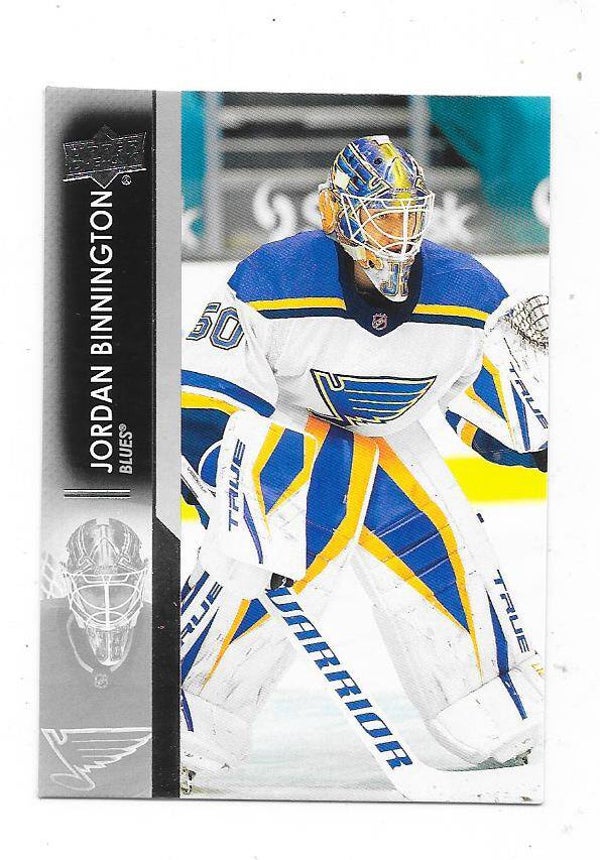2018-19 Upper Deck NHL Ice Hockey Card #153 Jordan Binnington , St Louis Blues
