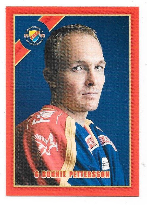 2005-06 Swedish Djurgårdens IF Teamissued #6 Ronnie Pettersson