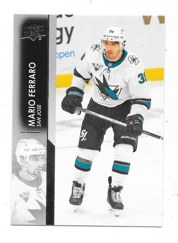2021-22 Upper Deck NHL Ice Hockey Cards #148 Mario Ferraro , San Jose Sharks