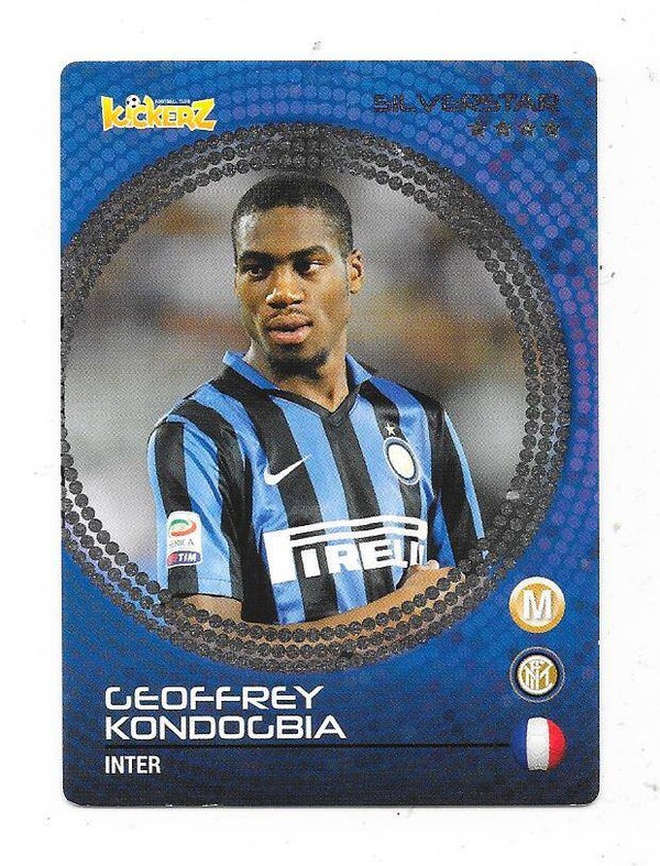 2015-16 Swedish Kickerz Silverstar Football card # Geoffrey Kondogbia , Inter Milan & France
