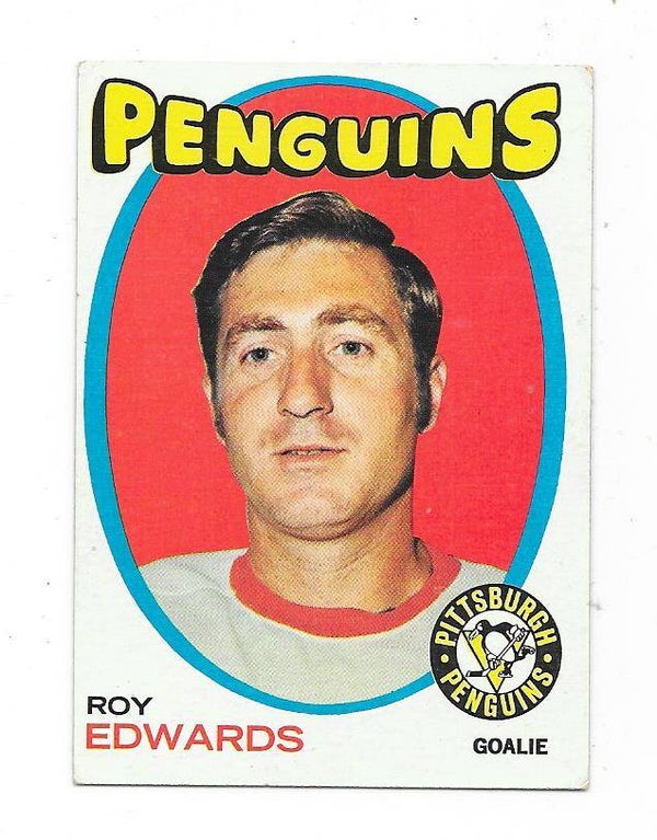 1971-72 Topps NHL Ice Hockey Card #99 Roy Edwards , Pittsburgh Penguins