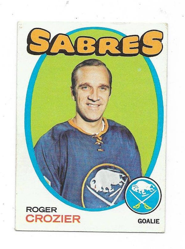 1971-72 Topps NHL Ice Hockey Card #36 Roger Crozier , Buffalo Sabres