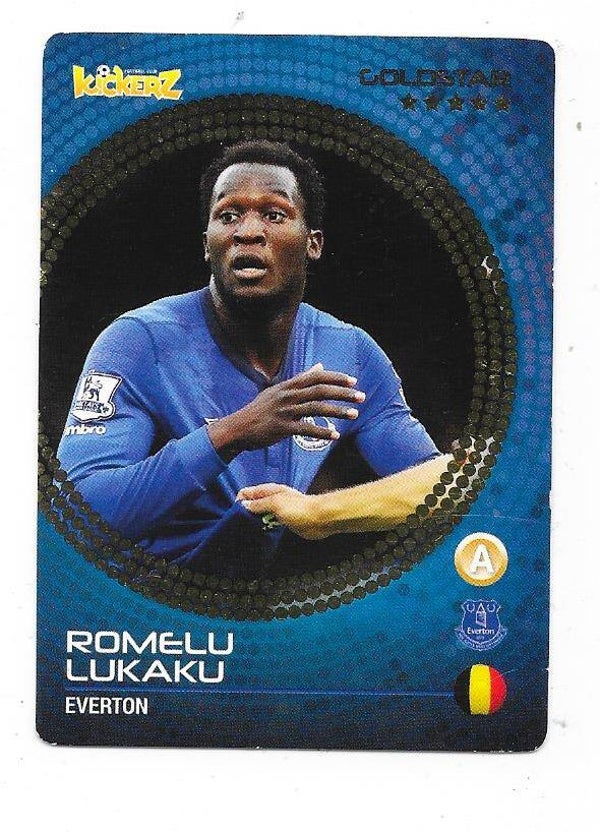 2014-15 Swedish Kickerz Goldstar # Romelu Lukaku , Everton & Belgium