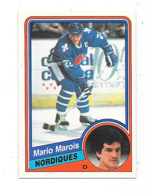 1984-85 OPC NHL Ice Hockey Card #282 Mario Marois , Quebec Nordiques
