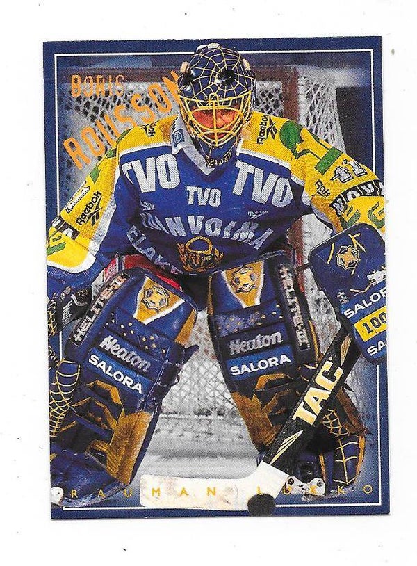 1996-97 Finnish SISU Ice Hockey Card #95 Boris Rousson , Lukko & Kassel Huskies
