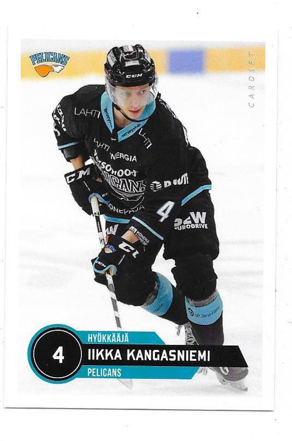 2021-22  Finnish Cardset #294 Iikka Kangasniemi Pelicans , Energie Karlovy Vary