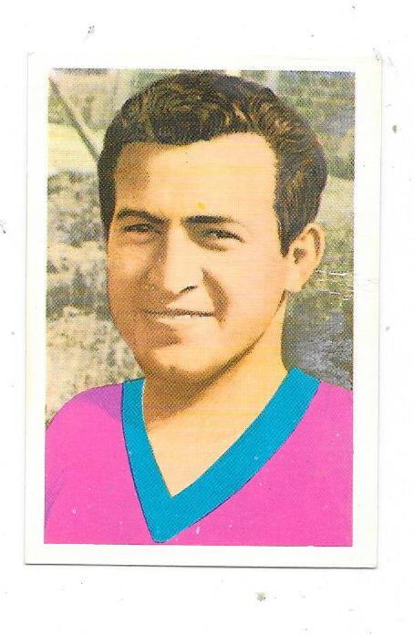 1970 Swedish Semic Football World Cup Card #207 Jorge Suarez , Salvador
