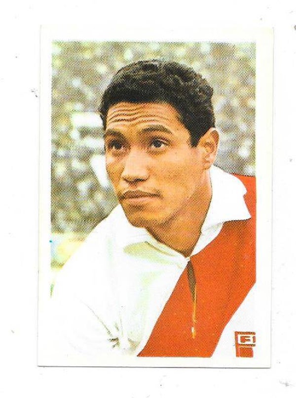 1970 Swedish Semic Football World Cup Card #171 Pedro Gonzales , Peru , Universitario