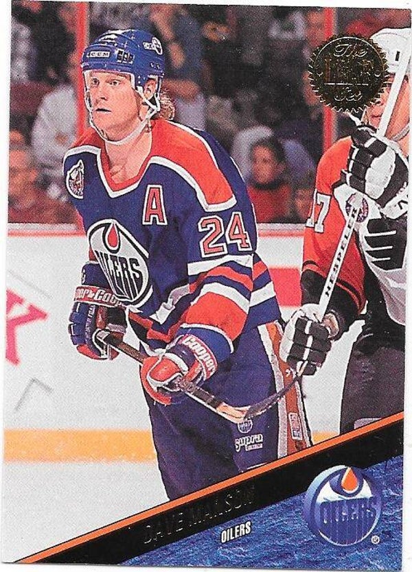 1993-94 LEAF #159 Dave Manson , Edmonton Oilers