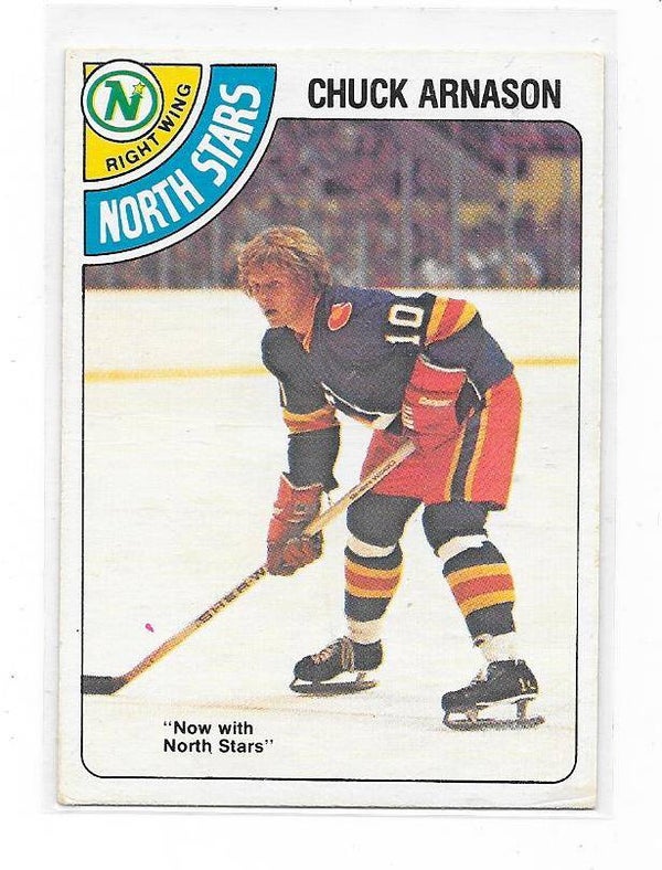 1978-79 OPC NHL Ice Hockey Card #189 Chuck Arnason , Minnesota North Stars