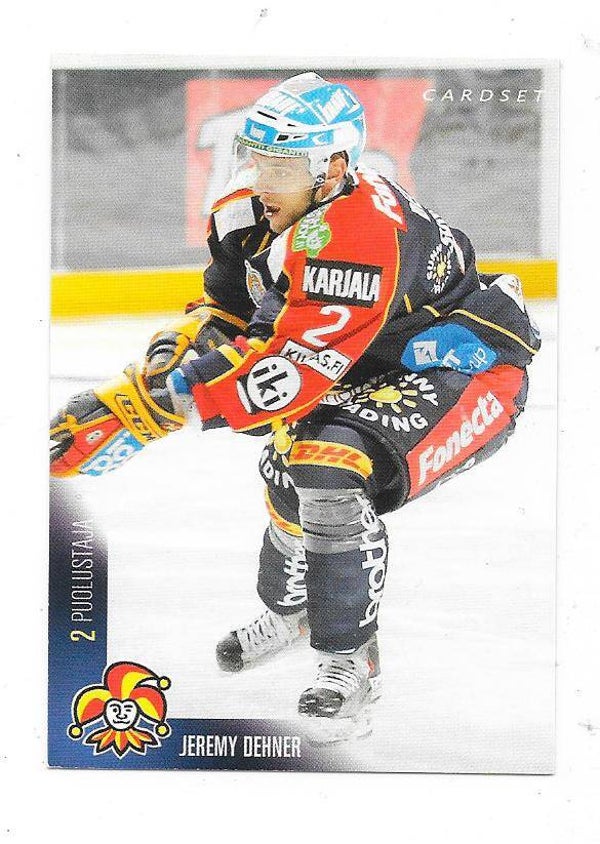2010-11 Finnish Cardset #218 Jeremy Dehner  Jokerit , UMass-Lowell