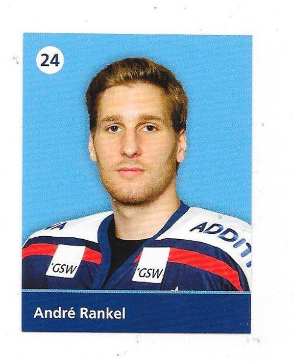 2009-10 German Eisbären Berlin Teamissued Ice Hockey Card #24 Andre Rankel
