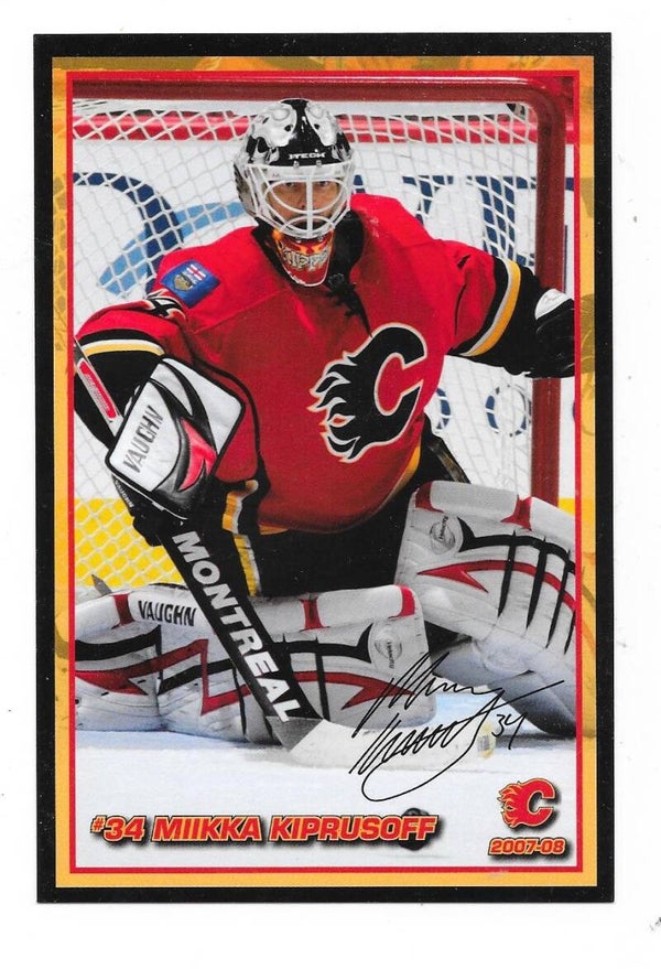 Calgary Flames Teamissued Postcard #35 Miikka Kiprusoff