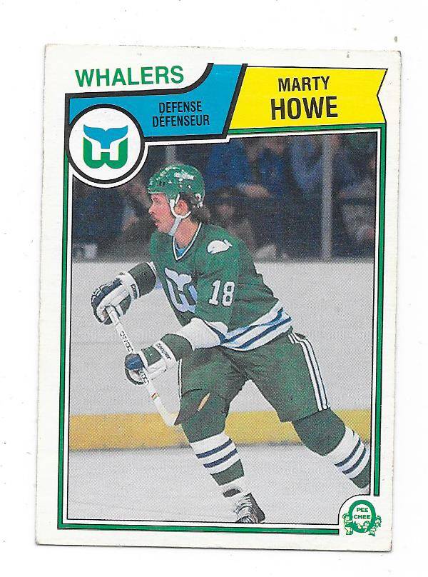 1983-84 OPC NHL Ice Hockey Card #139 Marty Howe , Hartford Whalers