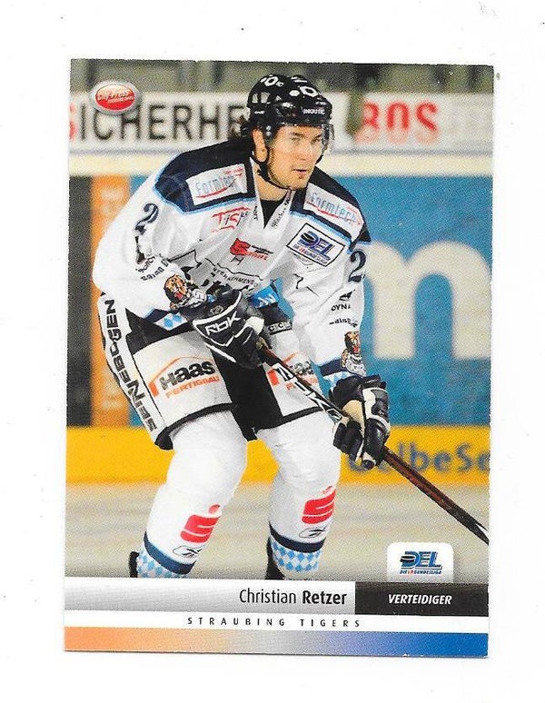2007-08 German DEL Ice Hockey card #257 Christian Retzer , Straubing Tigers