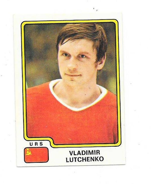 1979 Swedish Panini WC Ice Hockey Sticker #142 Vladimir Lutchenko , CCCP & CSKA Moscow