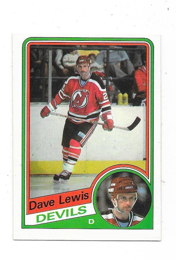 1984-85 OPC #113 Dave Lewis , New Jersey Devils