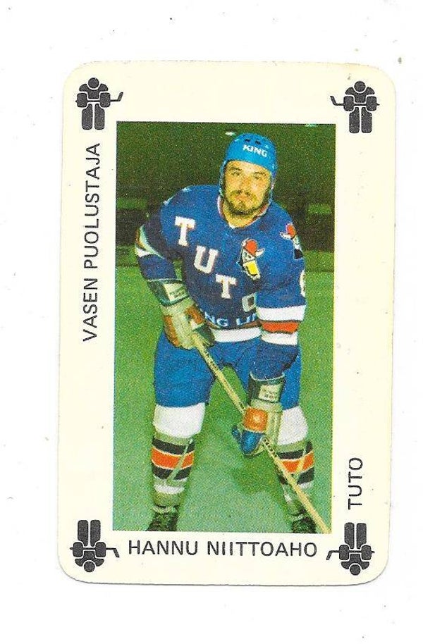 1974-75 Finnish Typotor Ice Hockey Card # Hannu Niittoaho , TuTo Turku