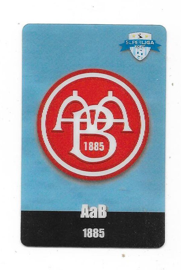 2012-13 Danish Superliga Kort Kulma Football Card  # AaB Team logo card