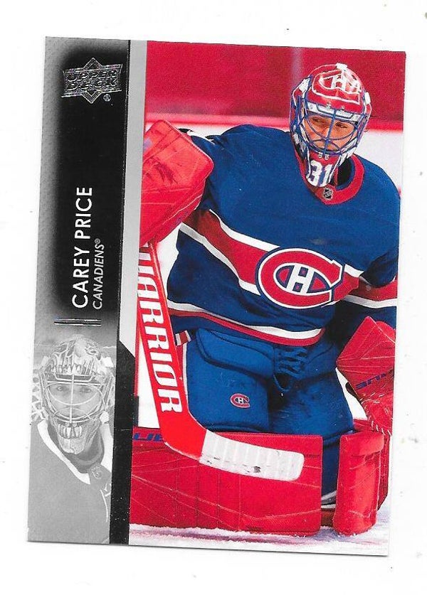 2021-22 Upper Deck NHL Ice Hockey Card #347 Carey Price , Montreal Canadiens