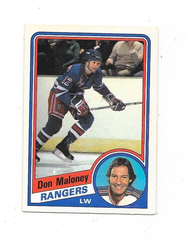 1984-85 OPC #147 Don Maloney , New York Rangers