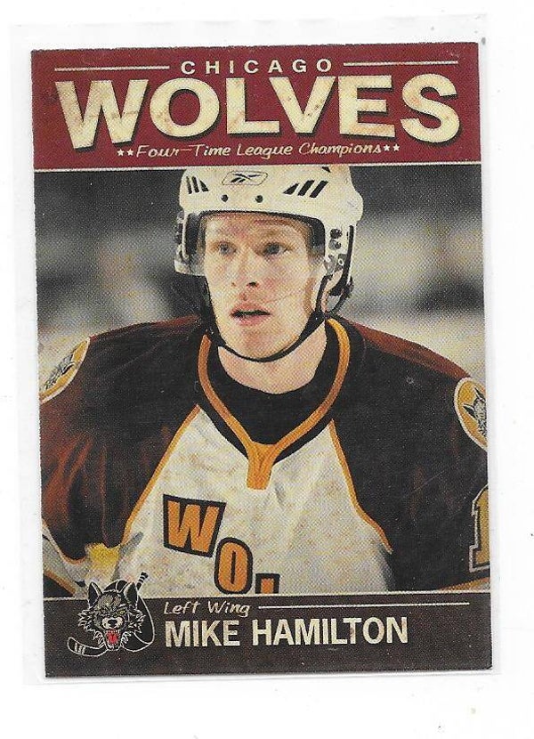 2008-09 Chicago Wolves Teamissued #13 Mike Hamilton  , Fife Flyers