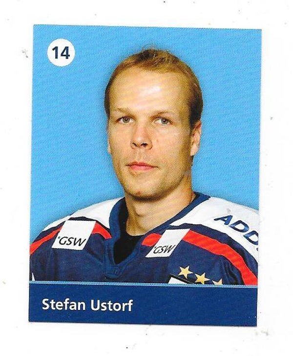 2009-10 German Eisbären Berlin Teamissued Ice Hockey Card #14 Stefan Ustorf , Washington Capitals