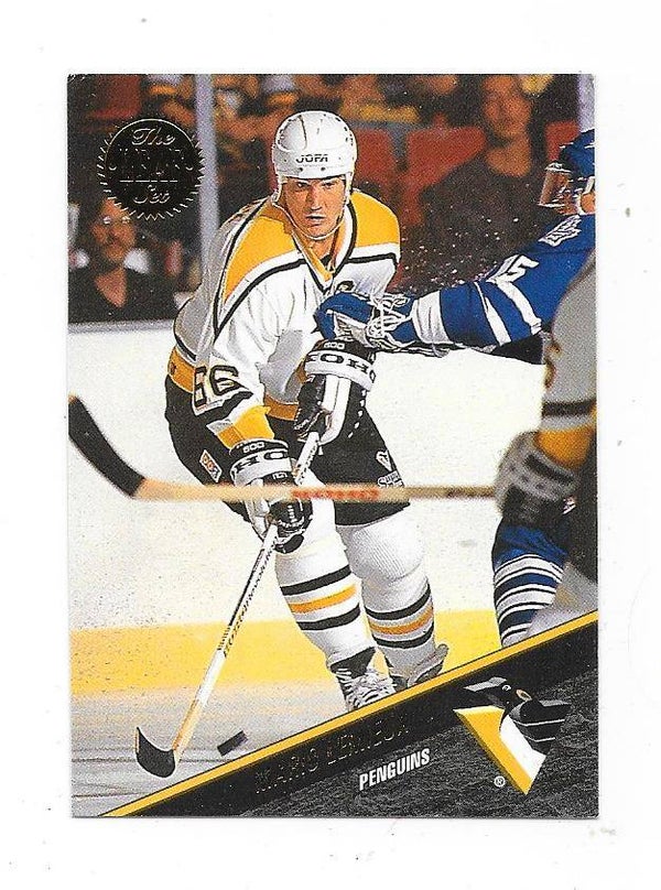 1993-94 LEAF #1 Mario Lemieux , Pittsburgh Penguins