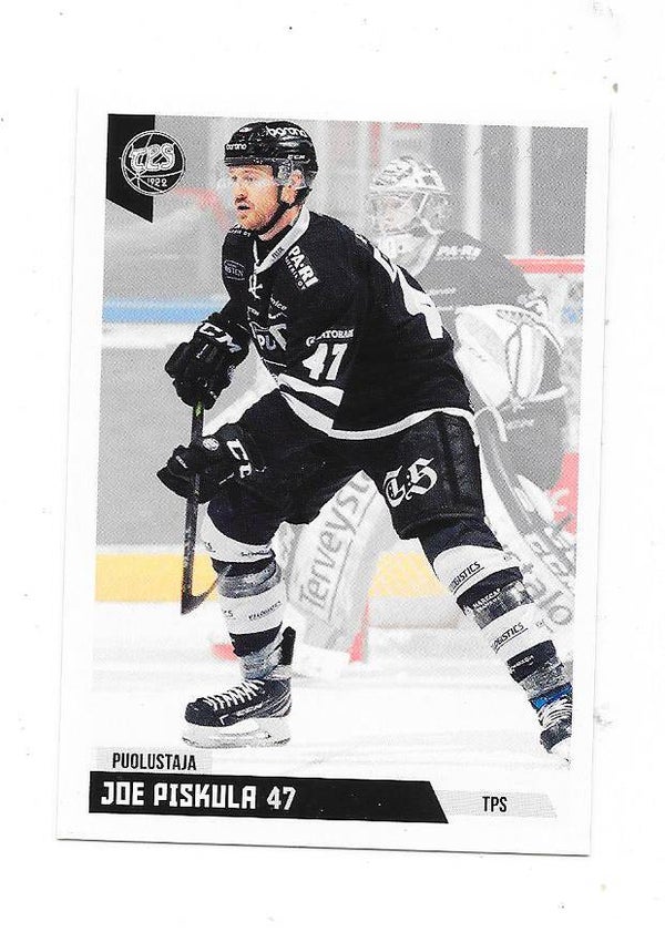 2019-20 Finnish Cardset #160 Joe Piskula  TPS , Univ. of Wisconsin