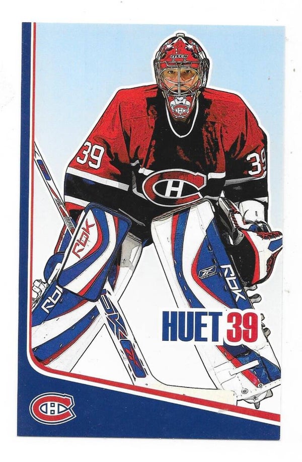 2006-07 Montreal Canadiens Teamissued Postcard NHL #39 Cristobal Huet , Grenoble , France