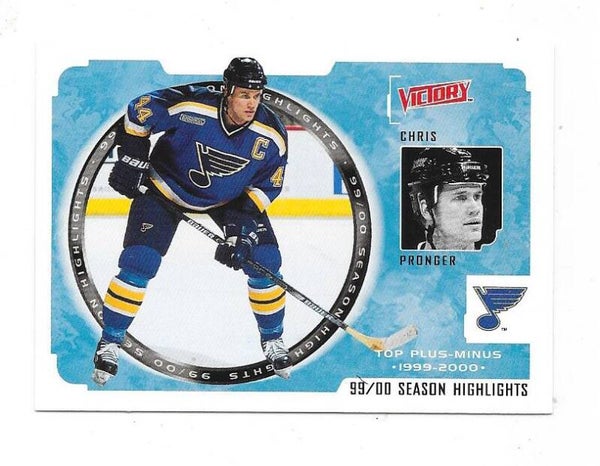 1999-00 Upper Deck Victory SH #257 Chris Pronger , St Louis Blues