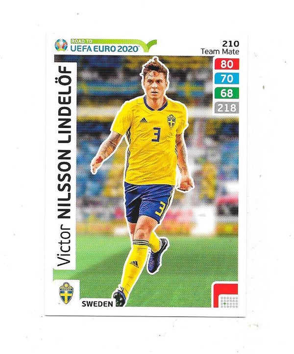 2020 Panini Adrenalyn XL Road to UEFA EURO 2020 #210 Victor Lindelöf , Sweden