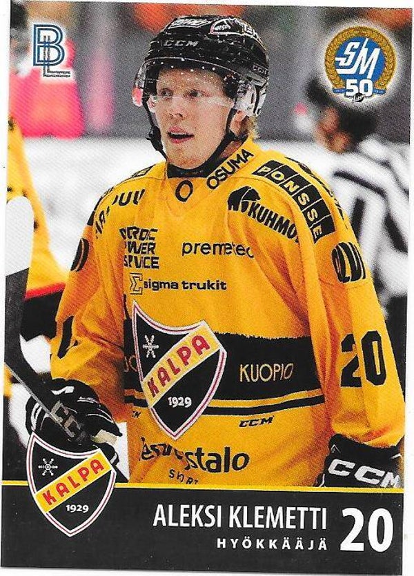 2024-25 Finnish Blueline TeamIssued #Kalpa-9 Aleksi Klemetti