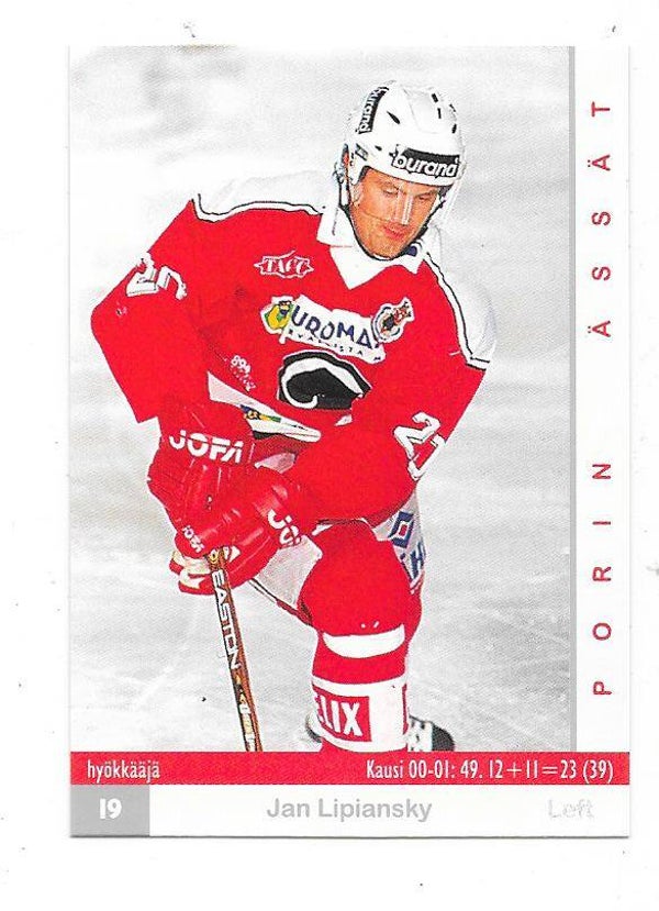 2001-02 Finnish Cardset #374 Jan Lipiansky  Ässät , HC Slovan Bratislava