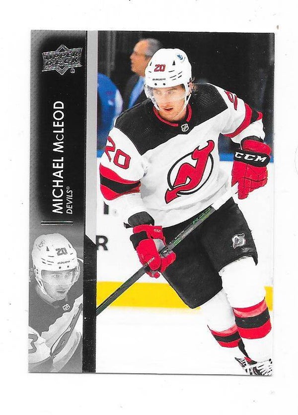 2021-22 Upper Deck NHL Ice Hockey Card #357 Michael McLeod , New Jersey Devils