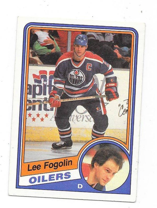 1984-85 OPC NHL Ice Hockey Card #240 Lee Fogolin , Edmonton Oilers