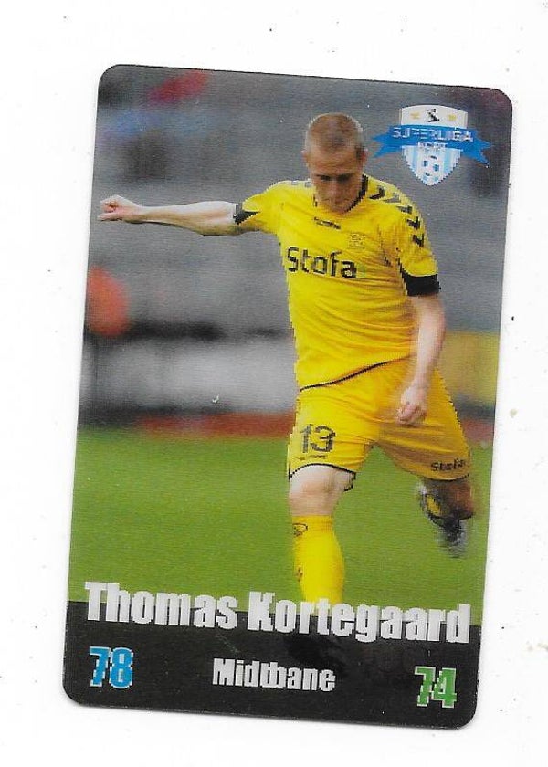 2012-13 Danish Superliga Kort Kulma Football Card  # Thomas Kortegaard , AC Horsens