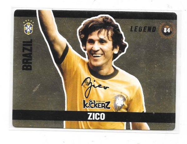 2017 Kickerz Legends Football card # ZICO , Brasil