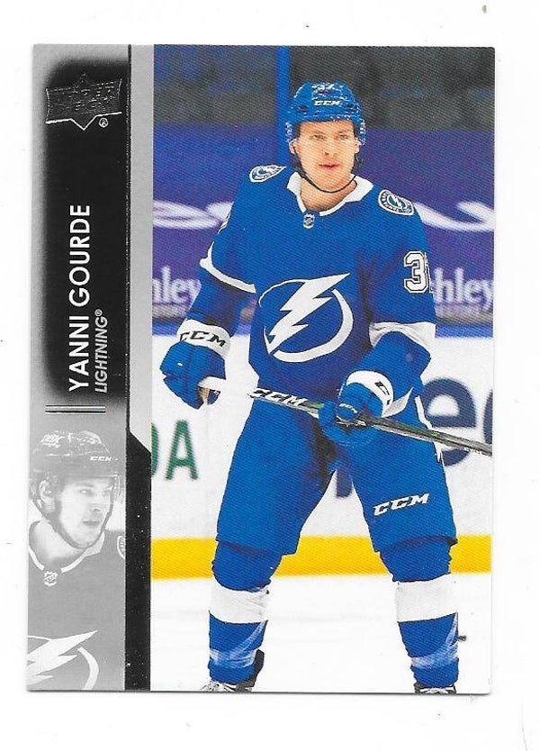 2021-22 Upper Deck NHL Ice Hockey Card  #160 Yann Gourde, Tampa Bay Lightning
