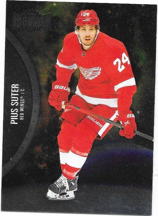 2021-22 Skybox Metal Universe #37 Pius Suter , Detroit Red Wings