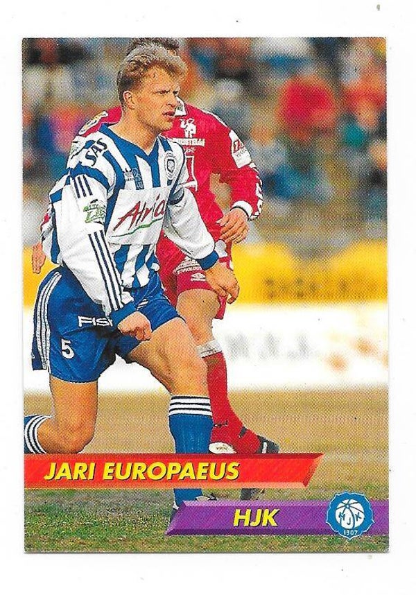 1994 Finnish Sunset Football  #67 Jari Europaeus , HJK , Gefle , Öster