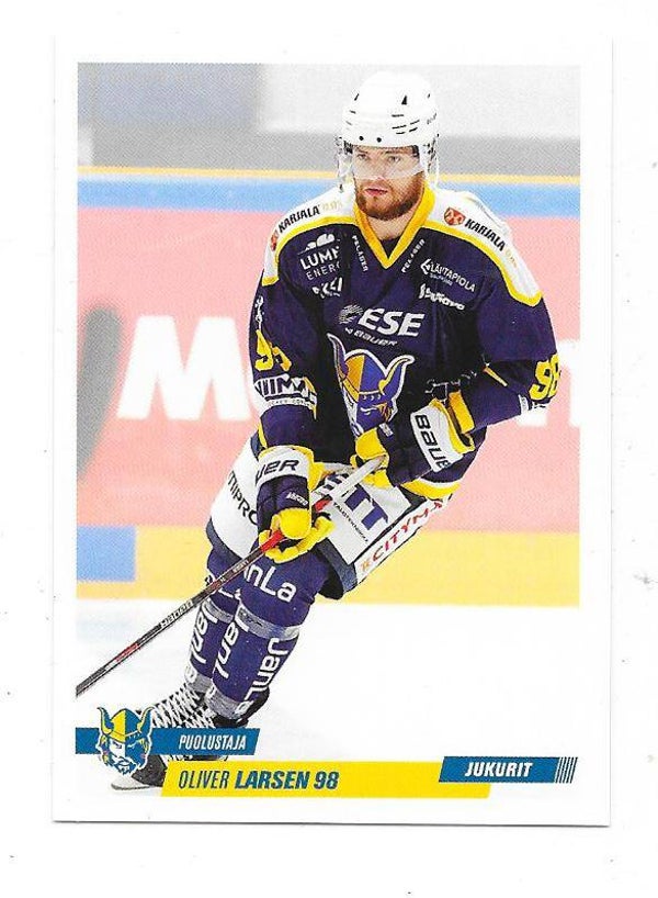 2022-23 Finnish Cardset #42 Oliver Larsen Jukurit , Odense IK