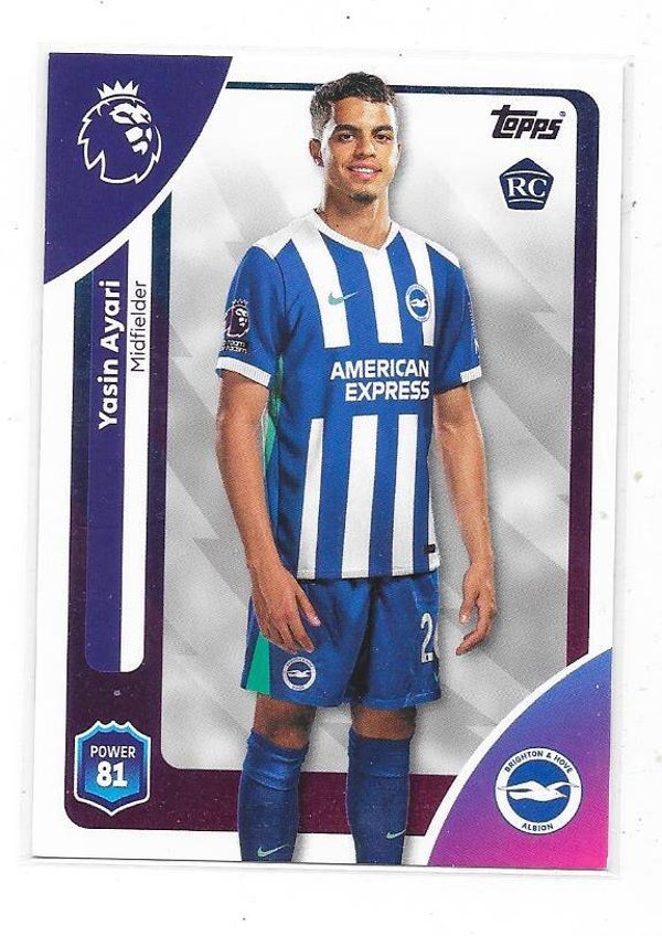 2025-26 Topps Premier League #82 Yasin Ayari , Brighton Hove & Albion & Sweden
