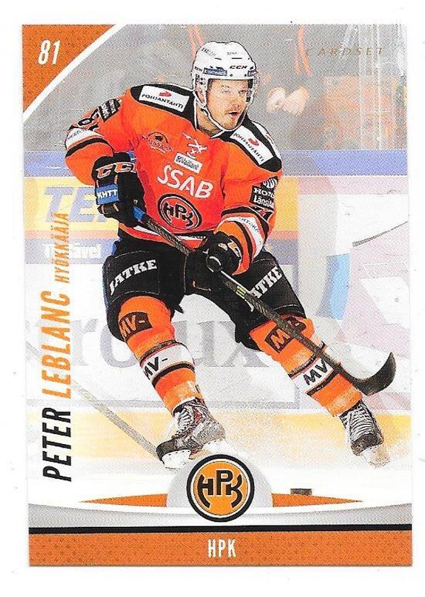 2015-16 Finnish Cardset #224 Peter leblanc HPK , Univ. of New Hampshire