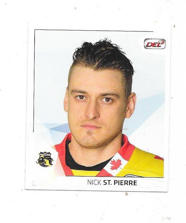 2015 DEL CityPress Ice Hockey Card #152 Nick St.Pierre , Krefeld Pinguine , Colgate University