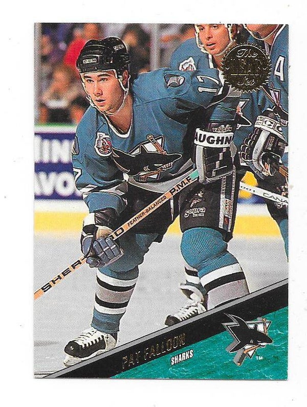 1993-94 LEAF Ice Hockey Card NHL #49 Pat Falloon , San Jose Sharks