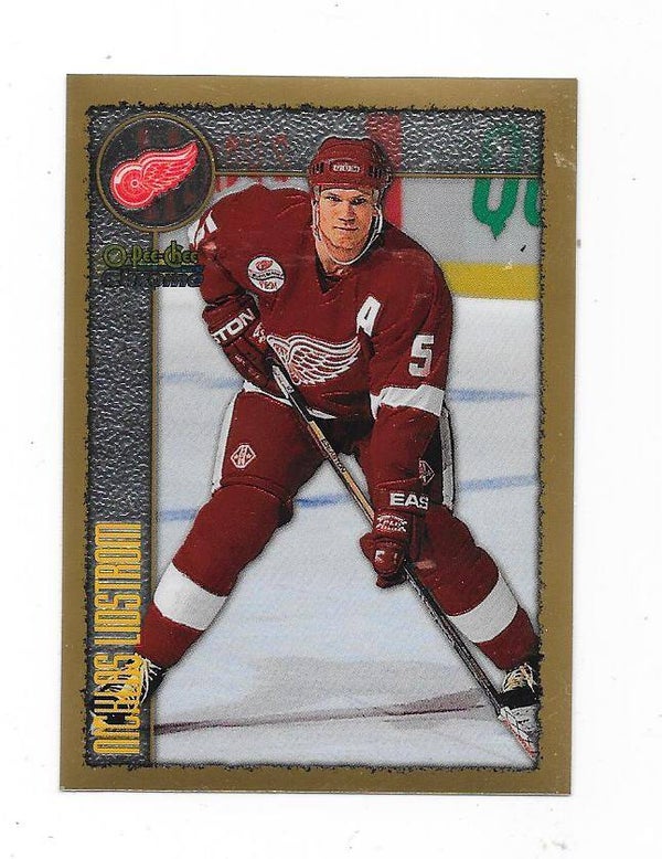 1998-99 OPC Chrome NHL Card #203 Nicklas Lidström , Detroit Red Wings