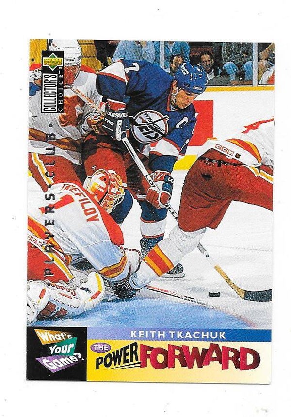 1995-96 UD Collector`s Choice Players Club Paraller #356 Keith Tkachuk , Winnipeg Jets