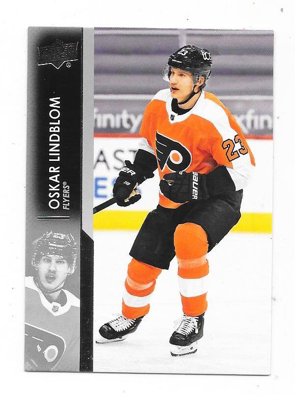 2021-22 Upper Deck NHL Ice Hockey Card #138 Oskar Lindblom , Philadelphia Flyers